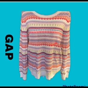 ❣️ Gap striped multicolored sweater size Large❣️